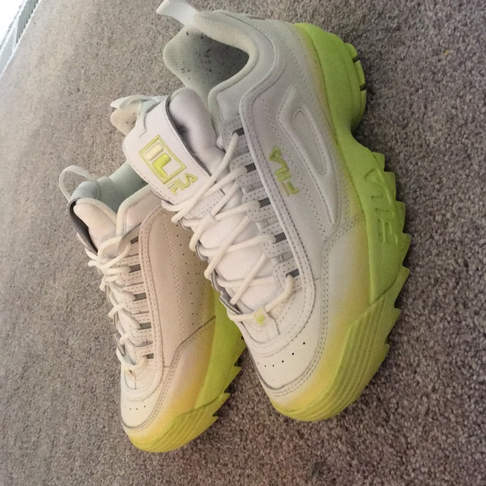 Fila Disruptors (Neon Green+White)